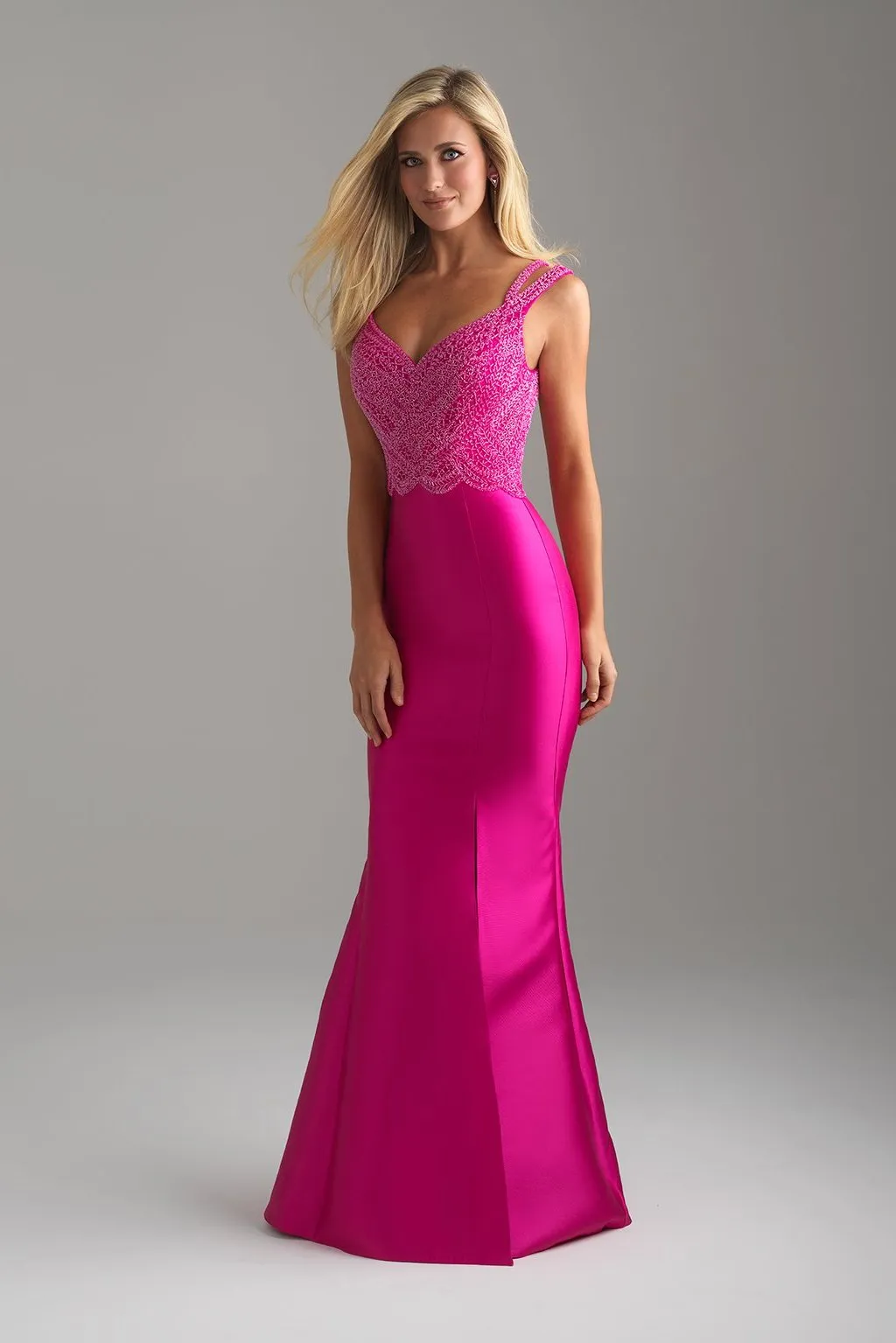 18-617 Prom Dress Fuchsia, Royal