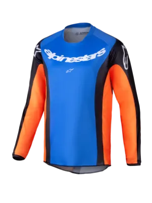 2025 Alpinestars Youth Racer Melt Jersey Orange Blue