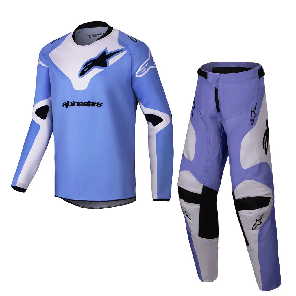 2025 Alpinestars Youth Racer Veil Purple Black Kit Combo