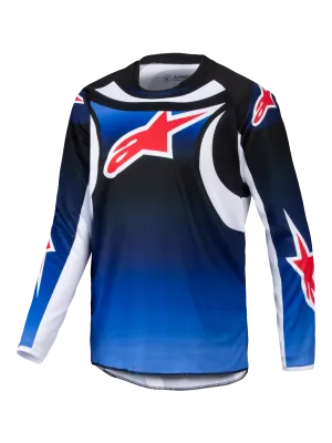 2025 Alpinestars Youth Racer Wurx Jersey Blue Black