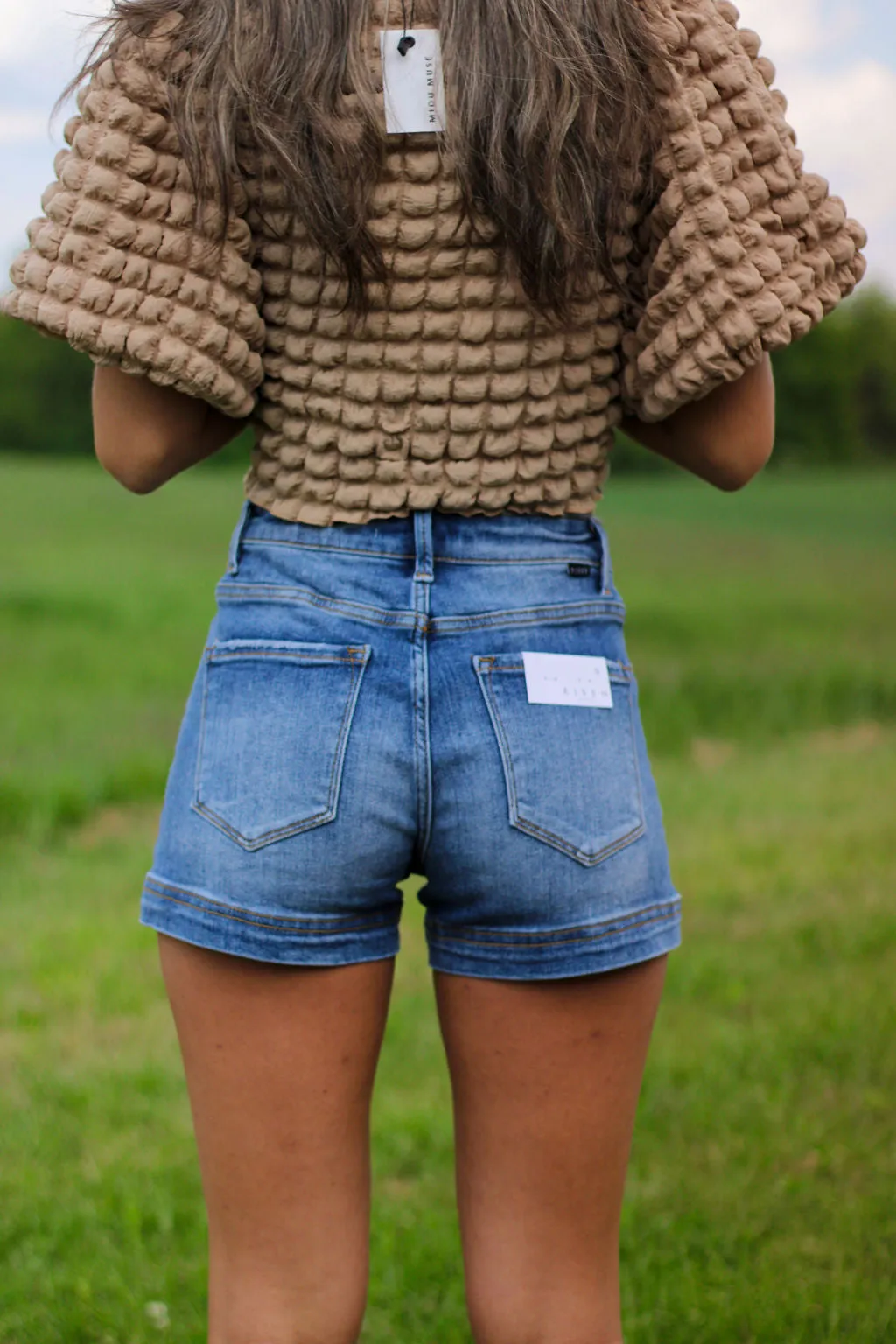 Adorable Denim Jean Short (two colors)