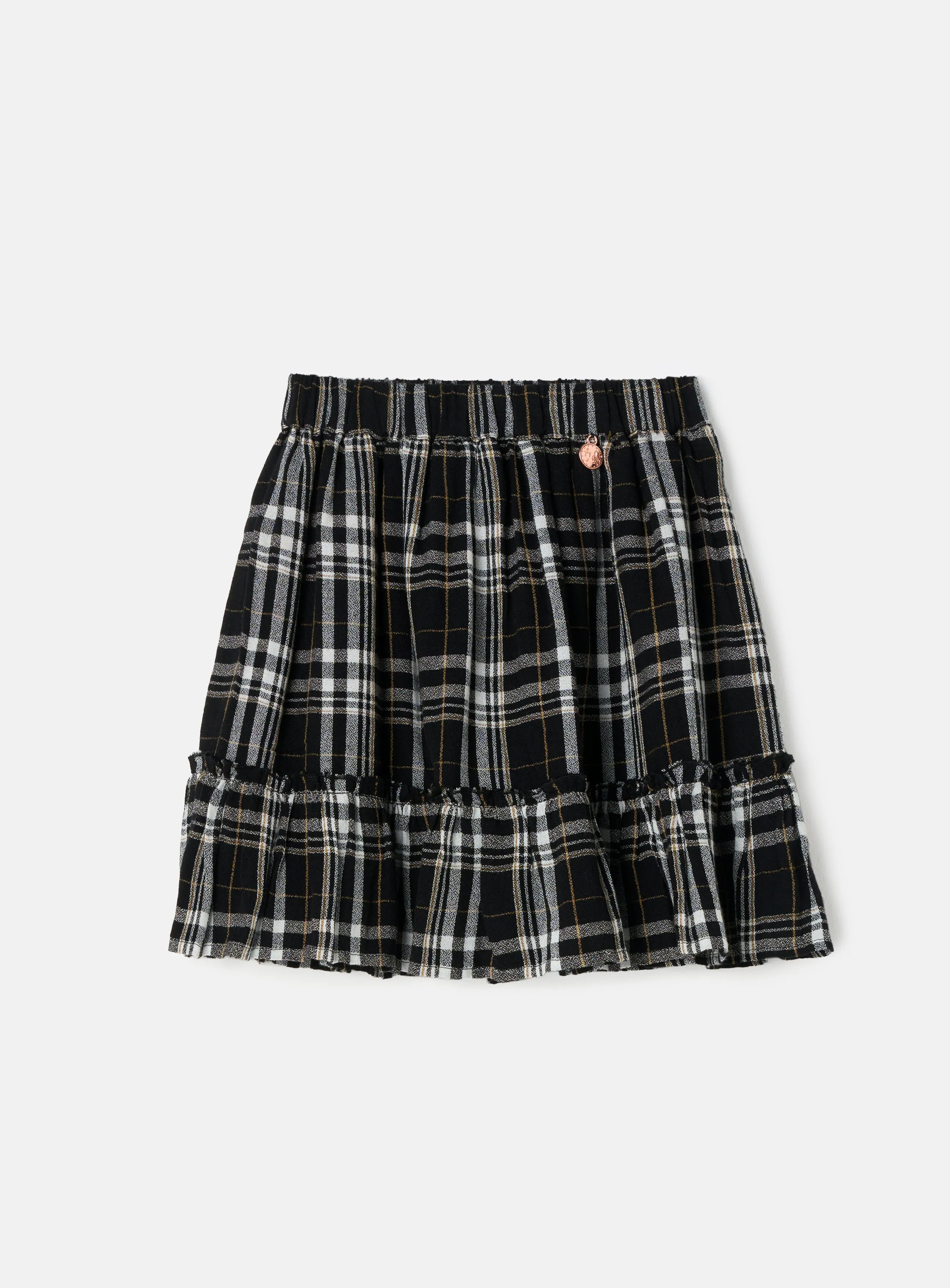 Amber Black & White Check Skirt