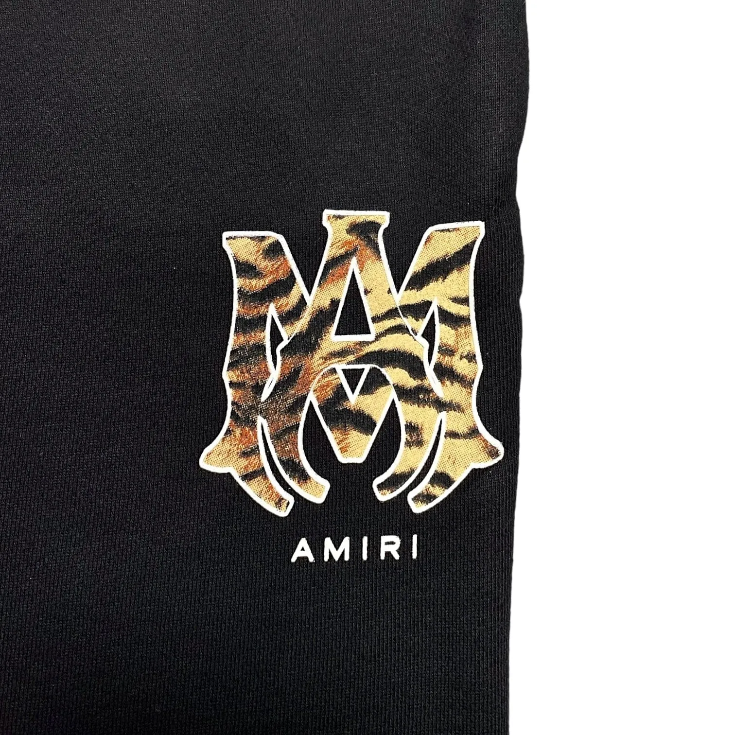 Amiri MA Leopard Logo Sweatpants Black