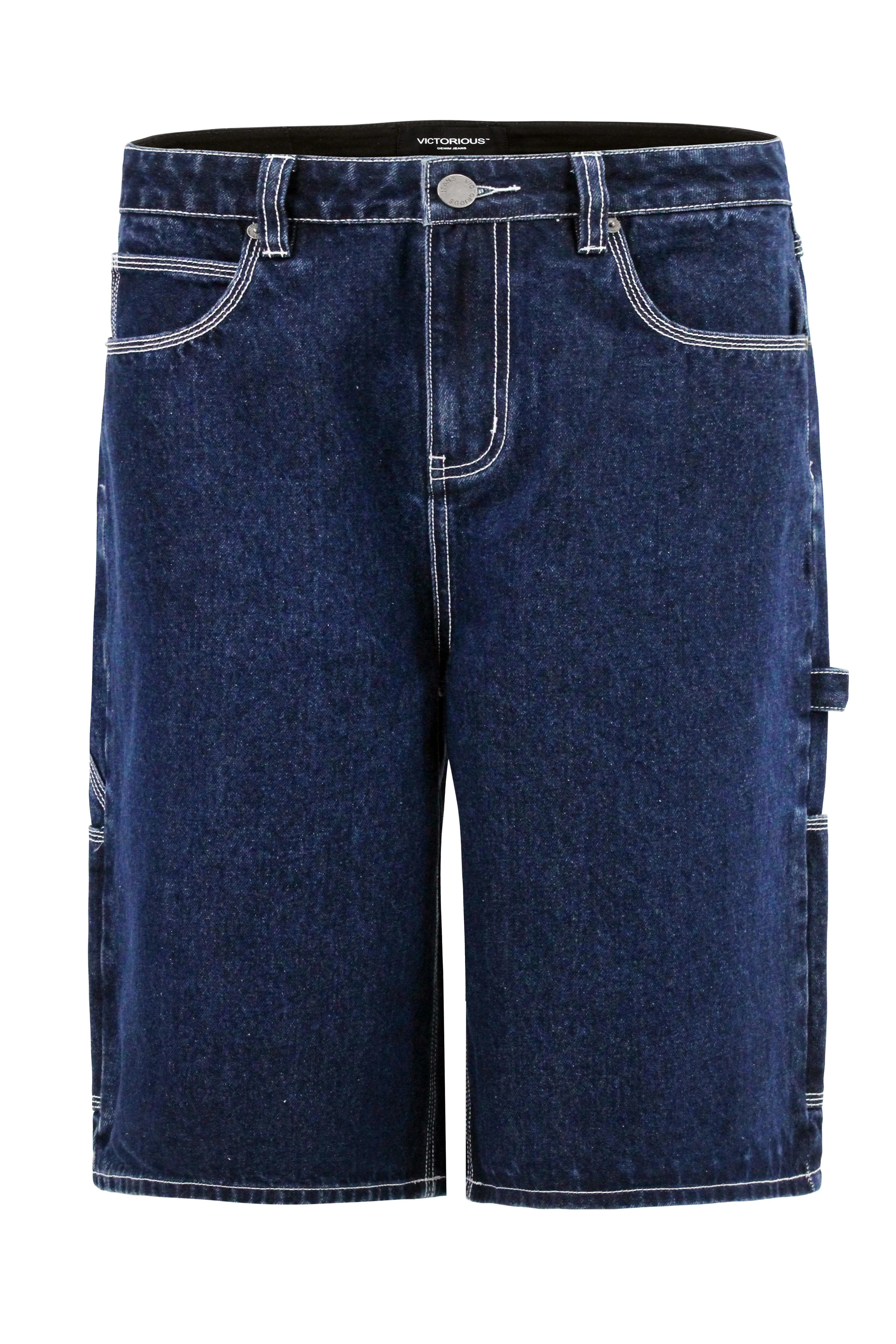 Baggy Fit Carpenter Denim Shorts