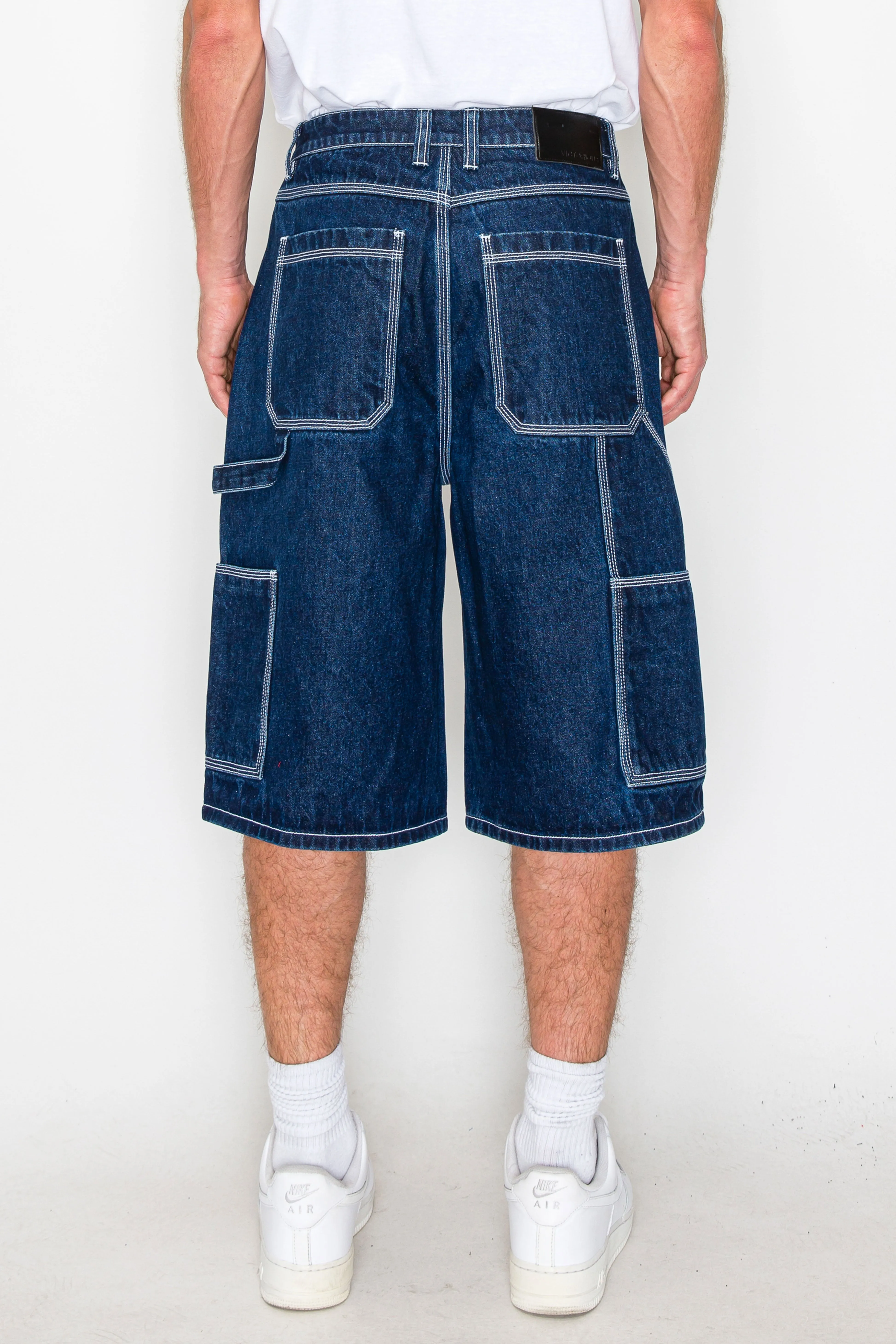 Baggy Fit Carpenter Denim Shorts