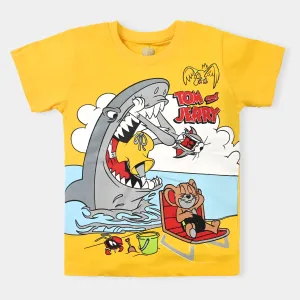 Boys Cotton Jersey T-Shirt H/S Character | Yellow