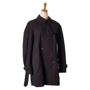 Burberry Cotton Trench Coat Wine Red