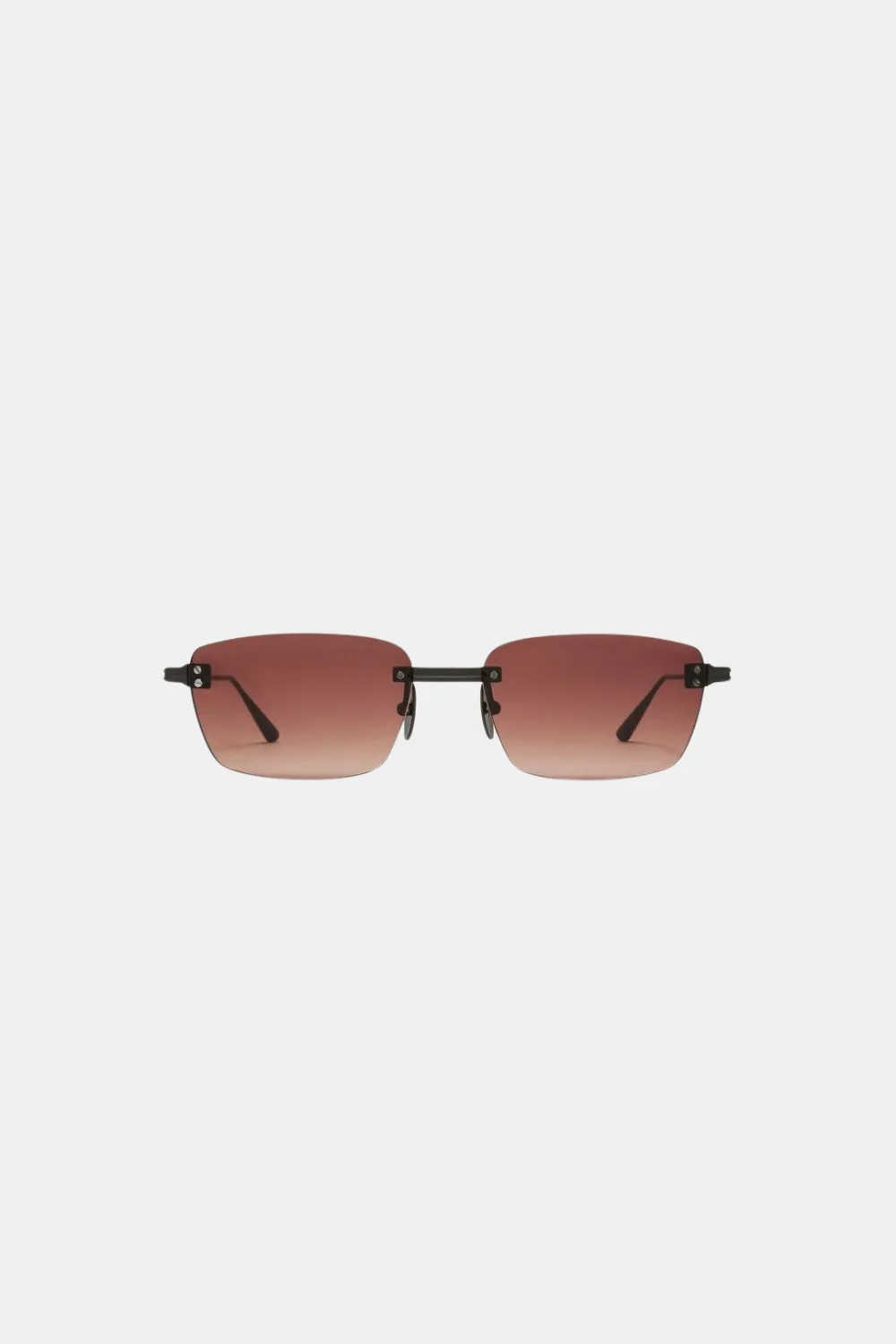 CHIMI EYEWEAR RIMLESS CUBIC SUNGLASSES GRADIENT RED