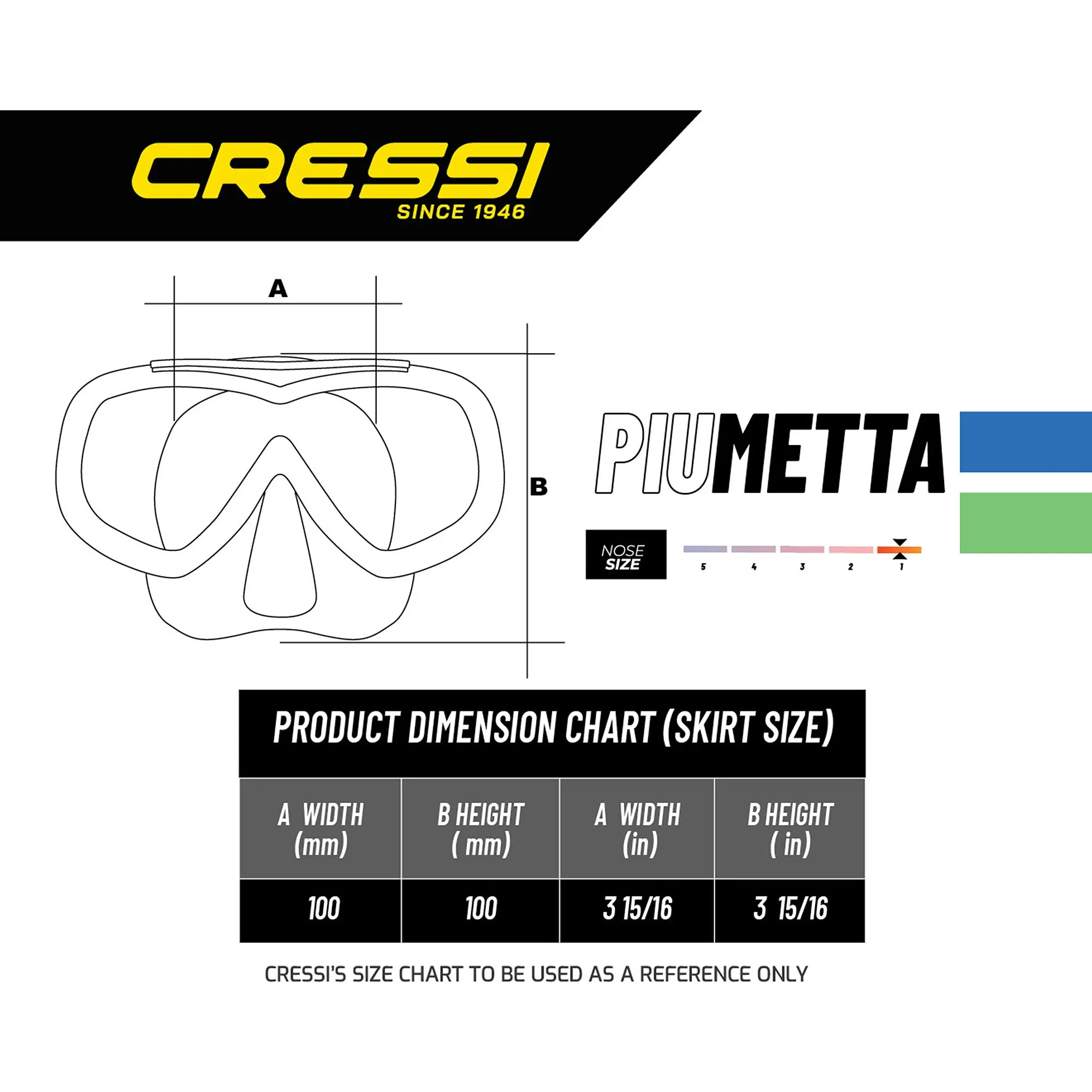 Cressi Piumetta Dive Mask