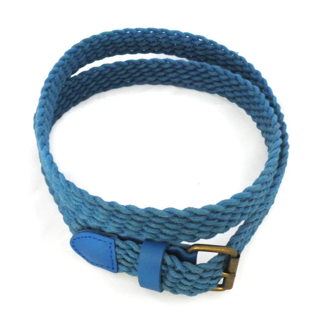 DANNY - Casual Blue Cotton Webbing Belt