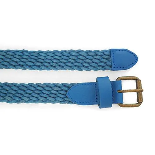 DANNY - Casual Blue Cotton Webbing Belt