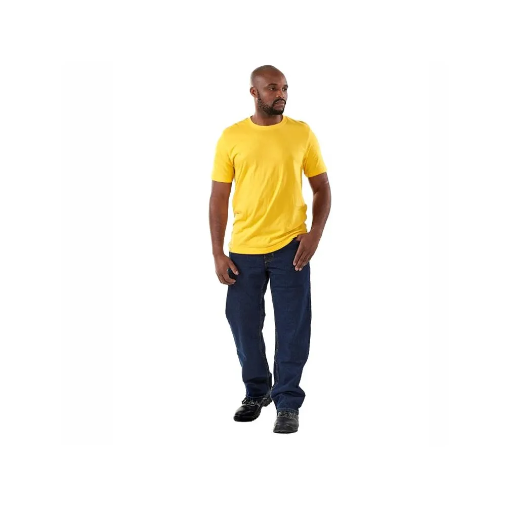 DROMEX COTTON CREW NECK T-SHIRT COLOUR- YELLOW SIZE X-LARGE