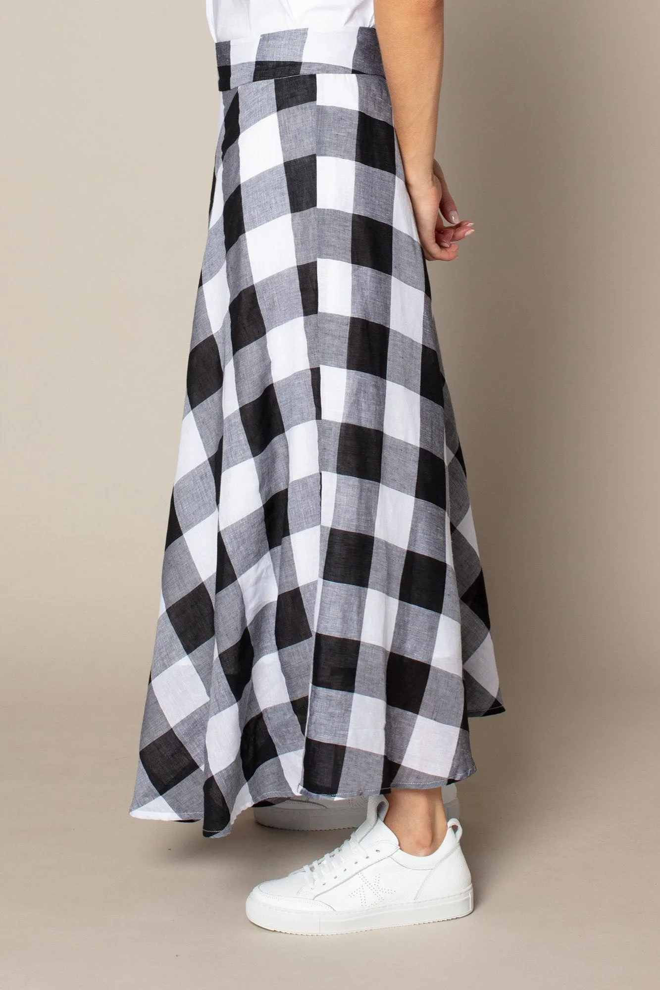 Echelon Skirt in Penguin Check