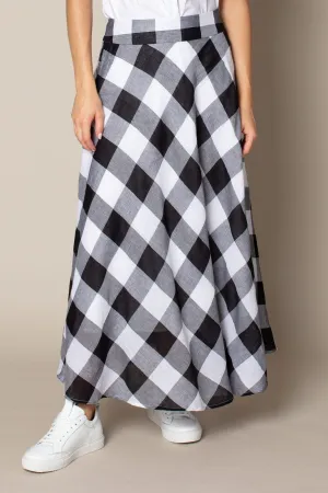 Echelon Skirt in Penguin Check