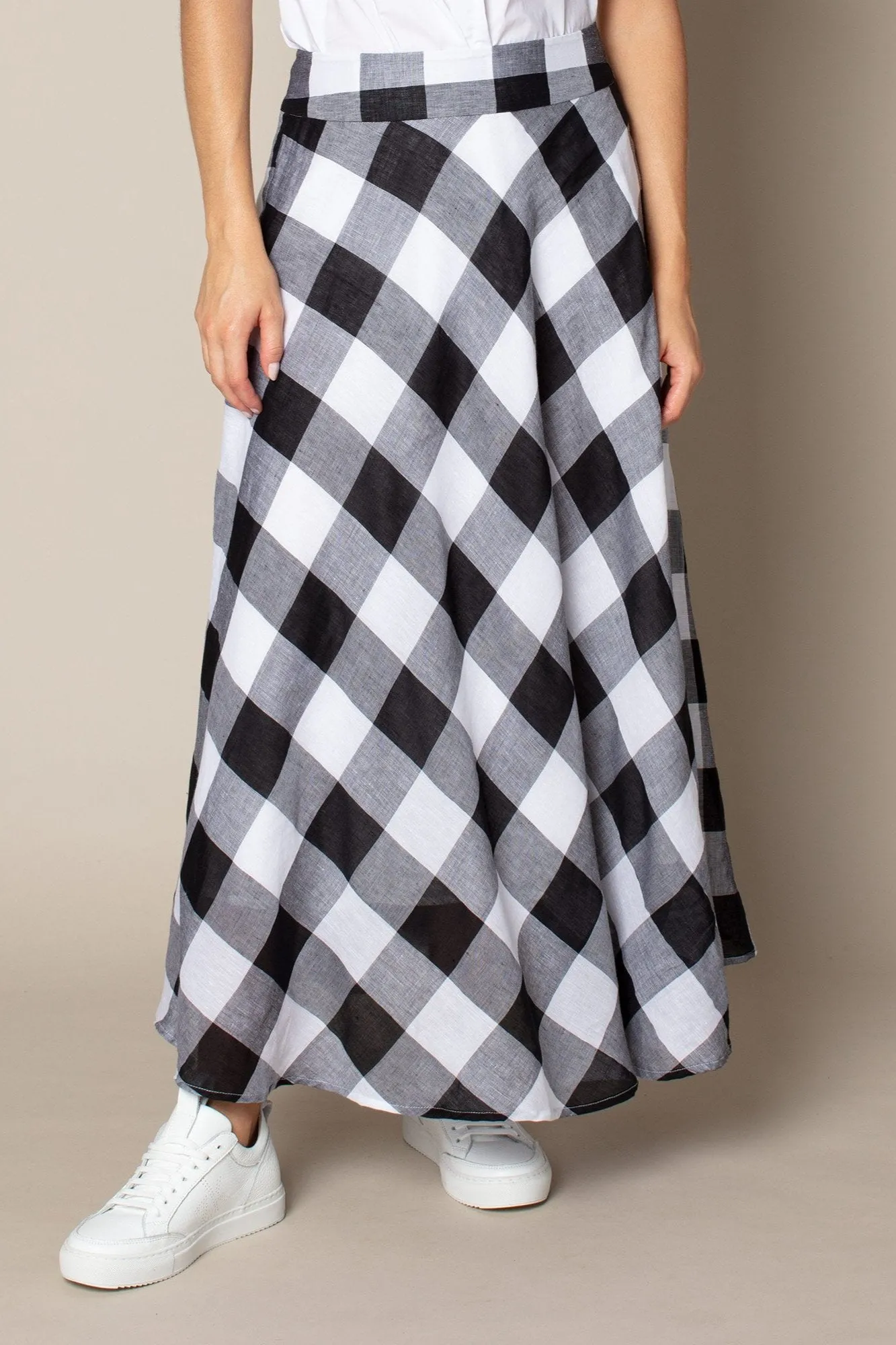 Echelon Skirt in Penguin Check