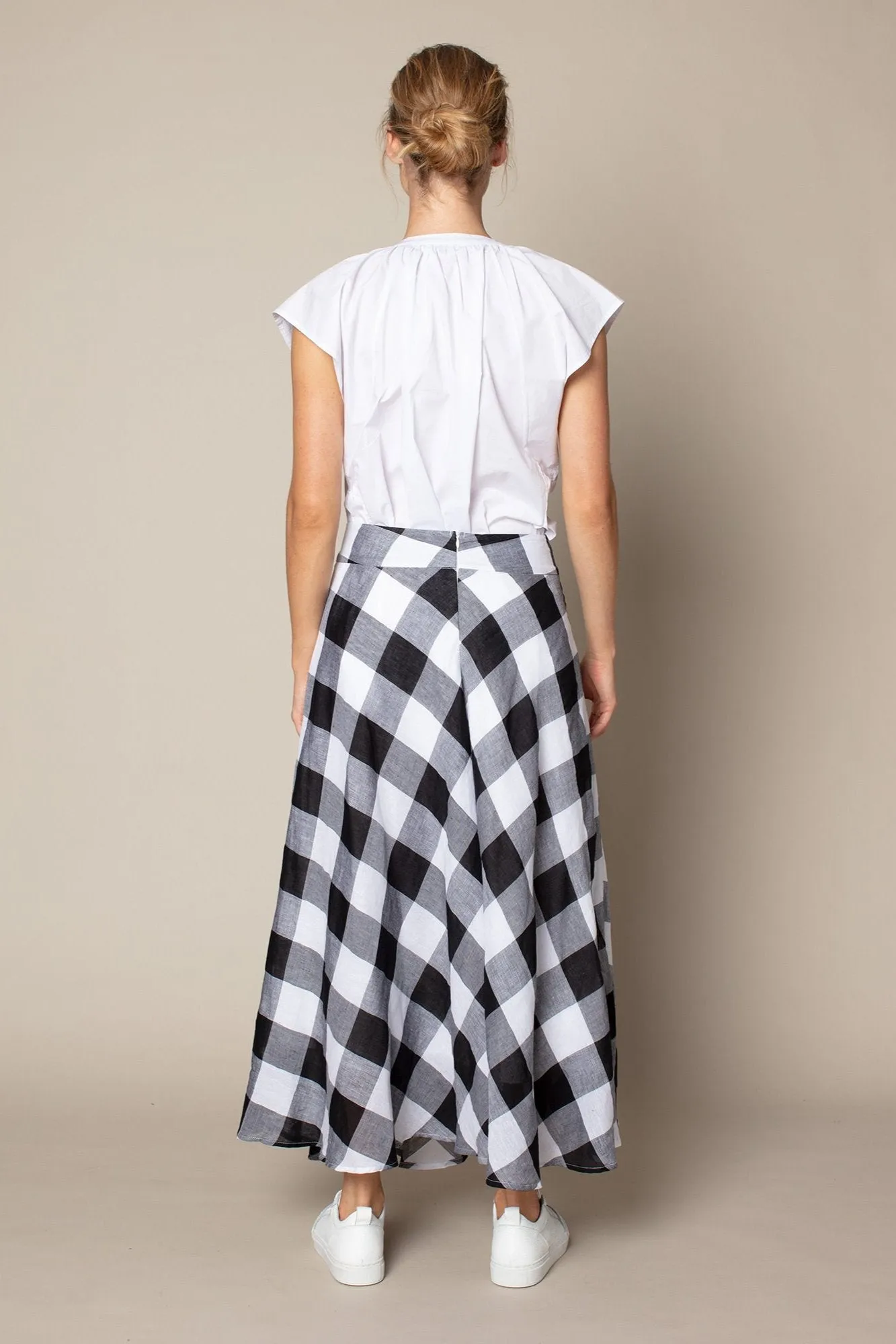 Echelon Skirt in Penguin Check