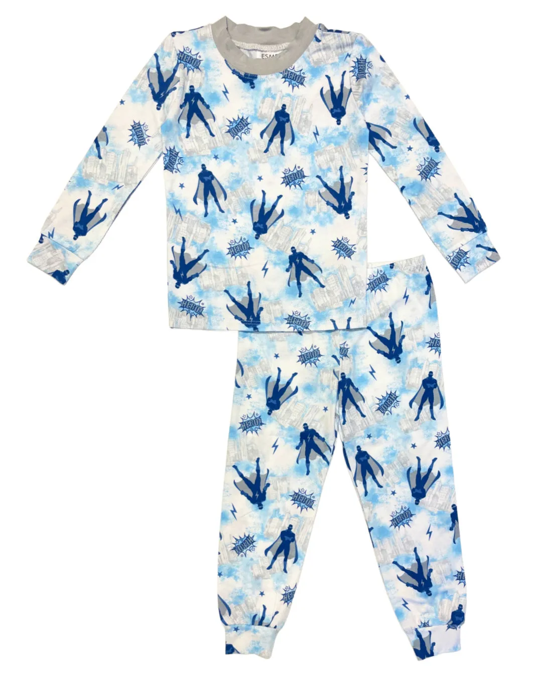 Esme Boy's Long Sleeve Pajama Set - Superhero