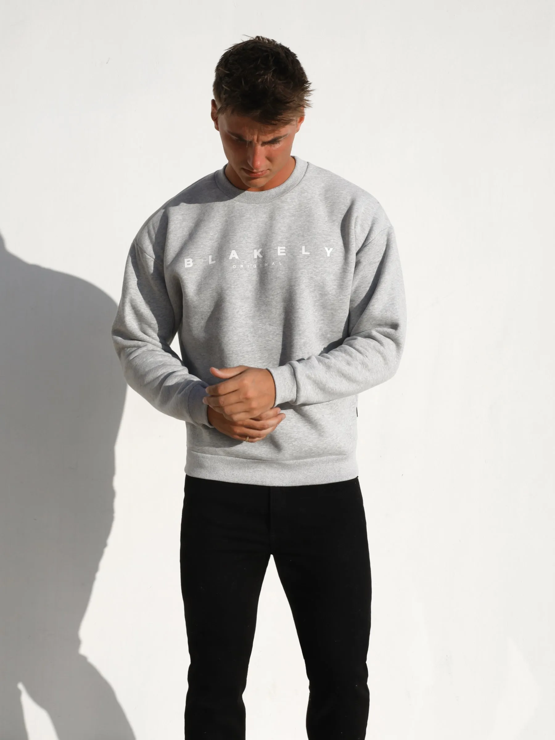 Evolved Relaxed Jumper - Marl Grey