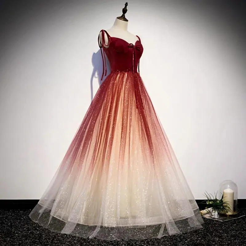 Fairytale Red Gradient Prom Dress