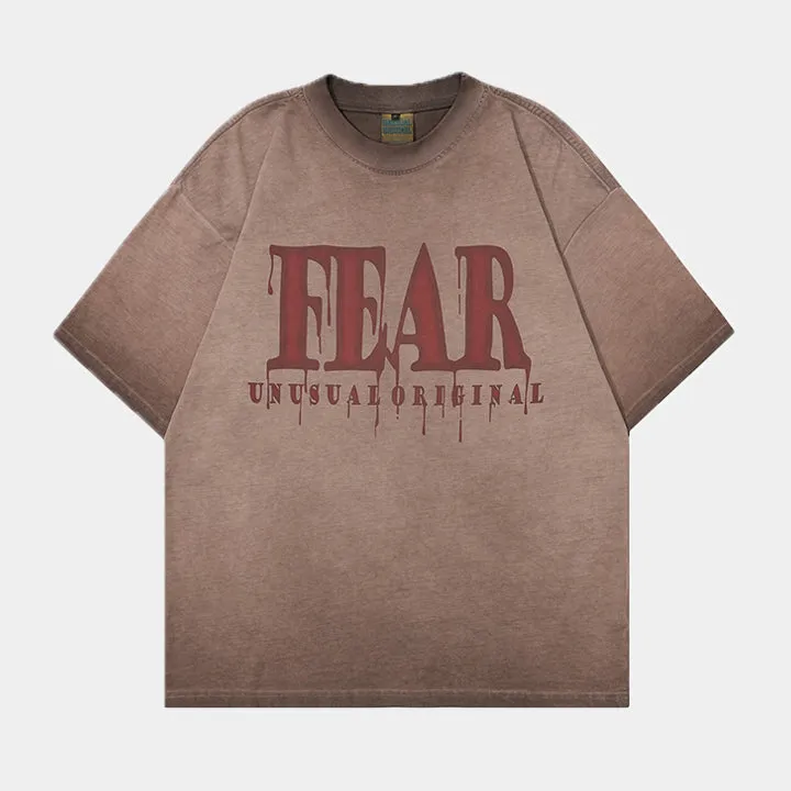 Fear | Washed Y2K Inspired T-Shirt