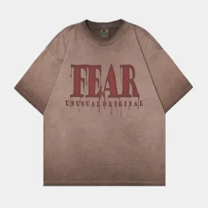 Fear | Washed Y2K Inspired T-Shirt