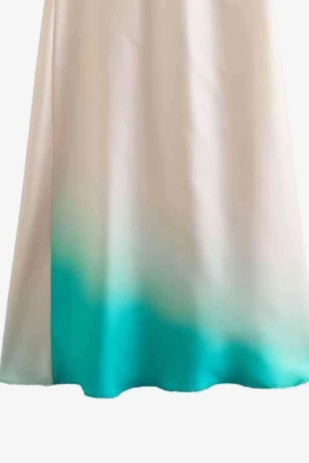 Gradient Round Neck Midi Dress