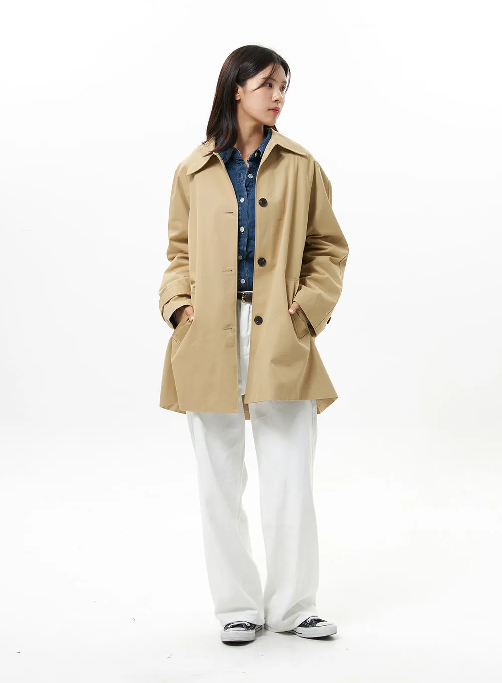 Half Trench Coat OS310