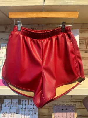 Hot Shorts Faux Leather