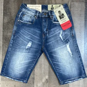 Industrial Indigo- denim shorts