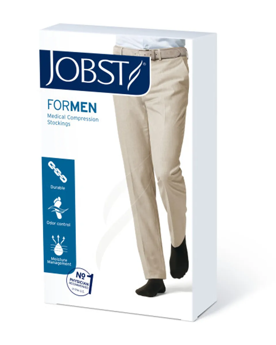 Jobst for Men Moderate Support Closed Toe Knee Highs 15-20 mmHg