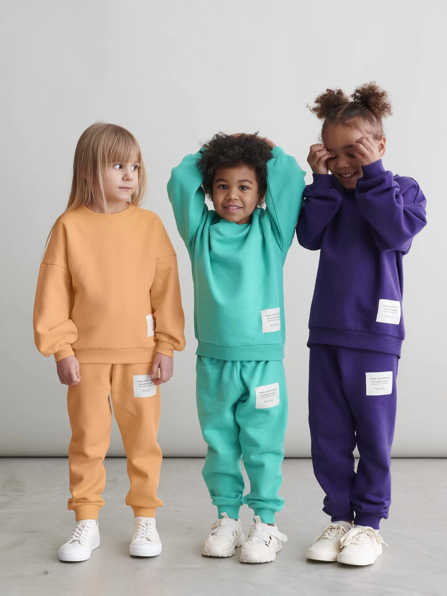 Kids' Superpower Sweatpants Papaya