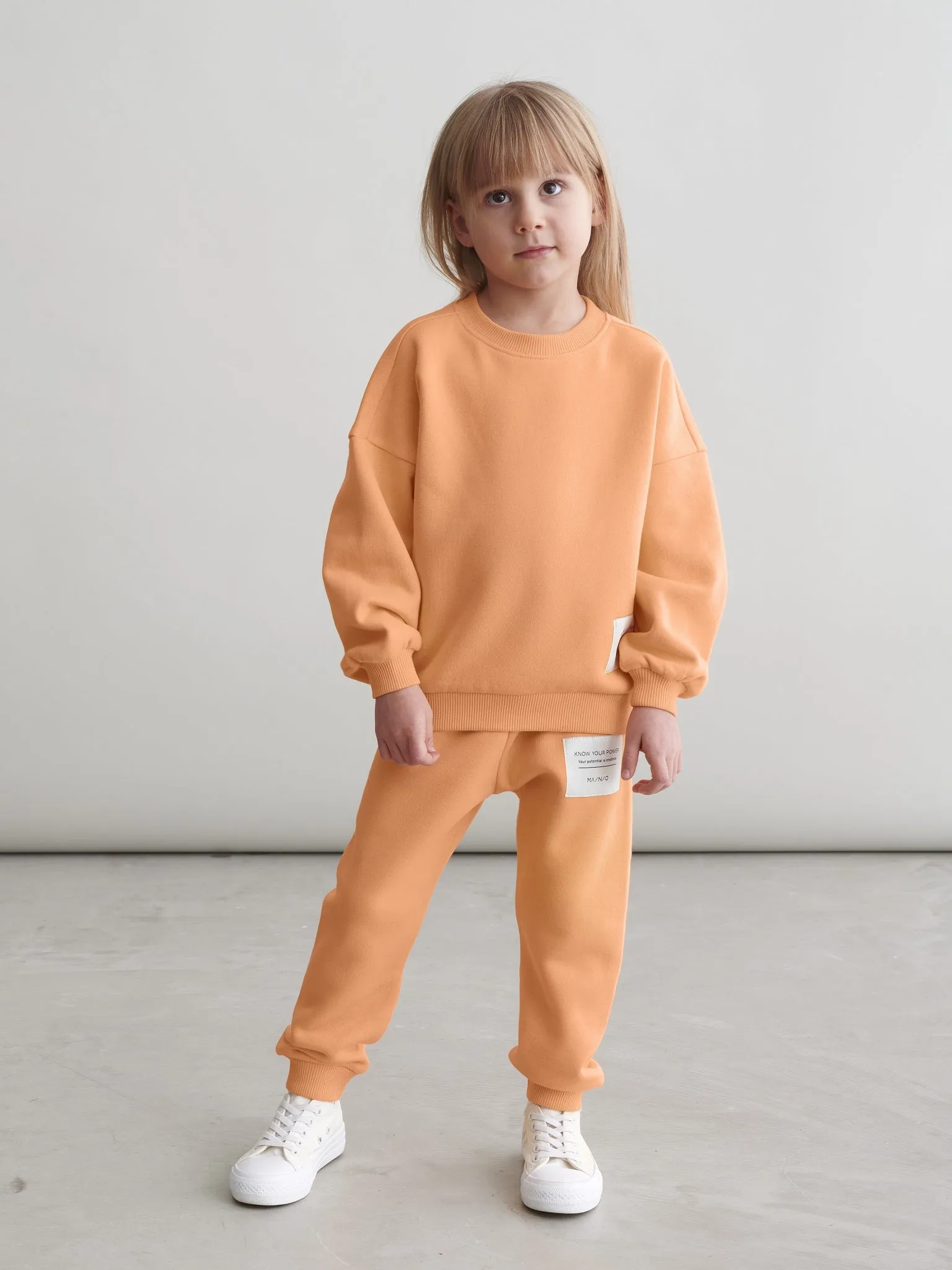 Kids' Superpower Sweatpants Papaya