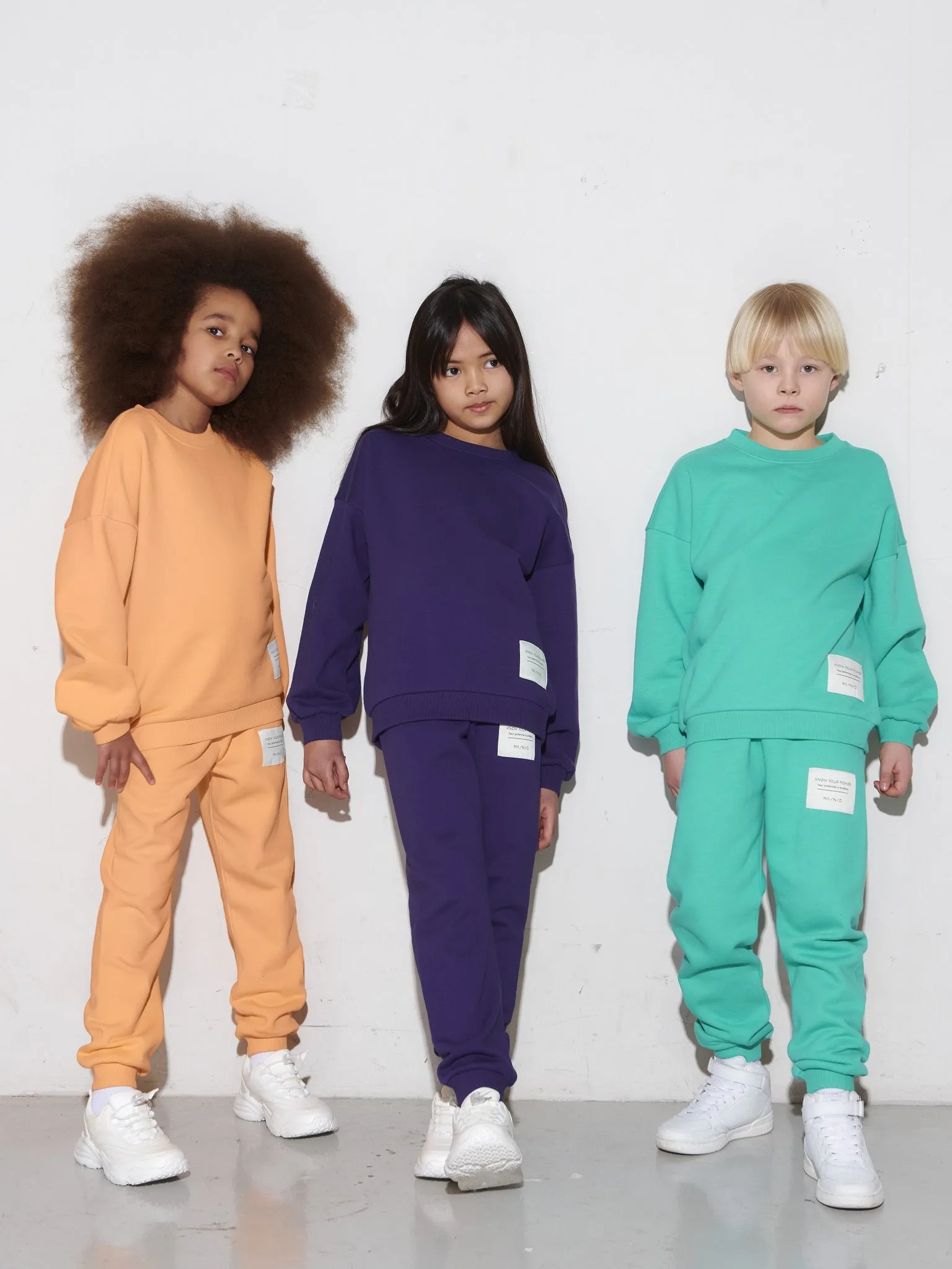 Kids' Superpower Sweatpants Papaya