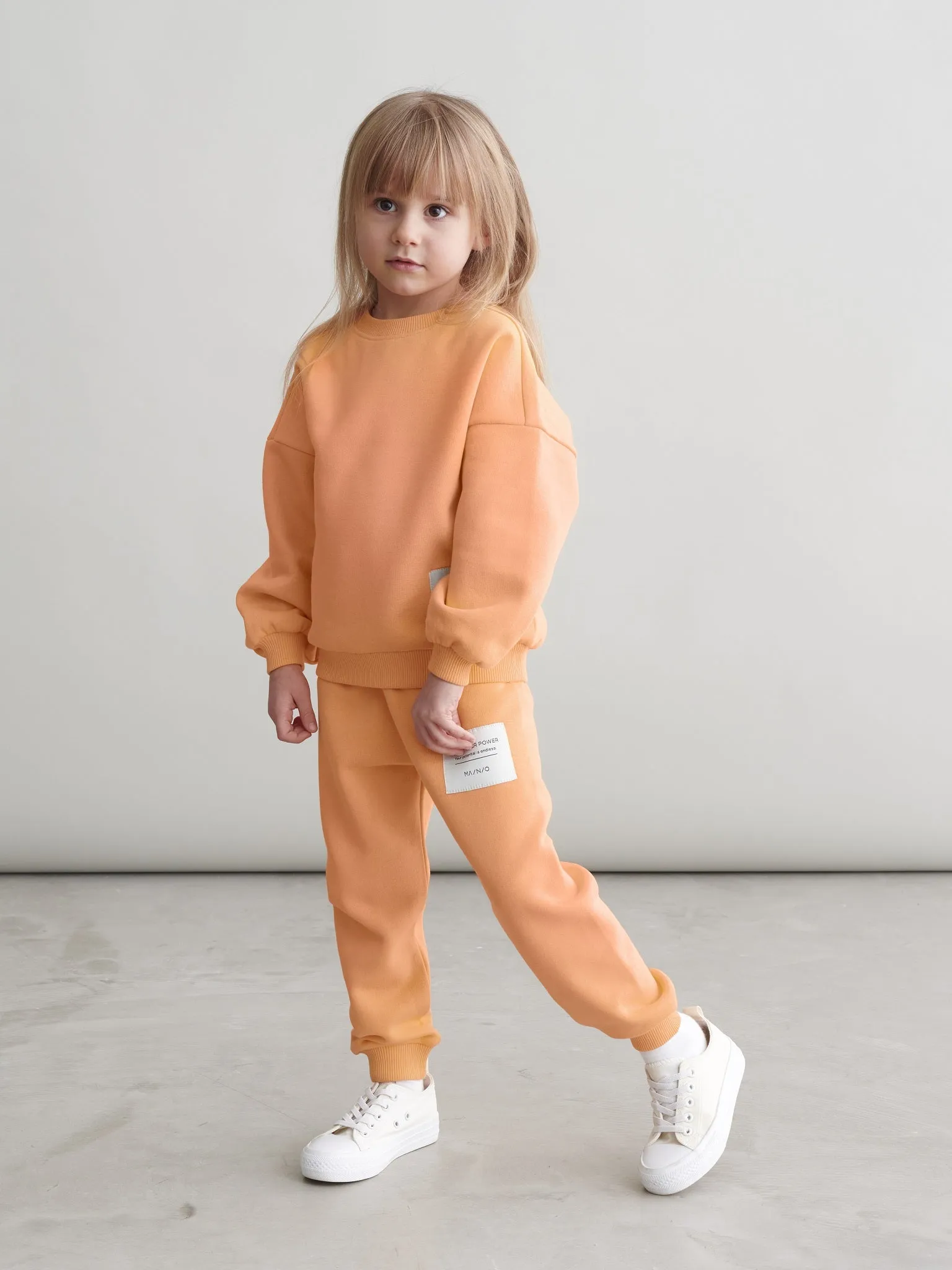 Kids' Superpower Sweatpants Papaya