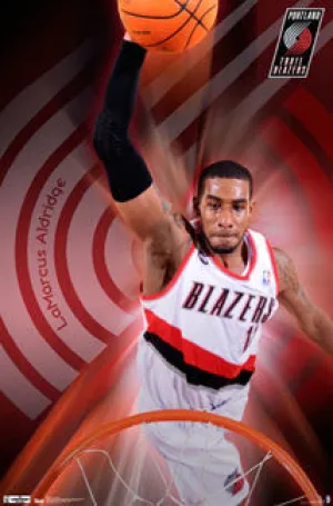 LaMarcus Aldridge "Slam!" Portland Trail Blazers Poster - Costacos Sports