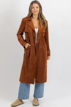 LANA SUEDE TRENCH COAT