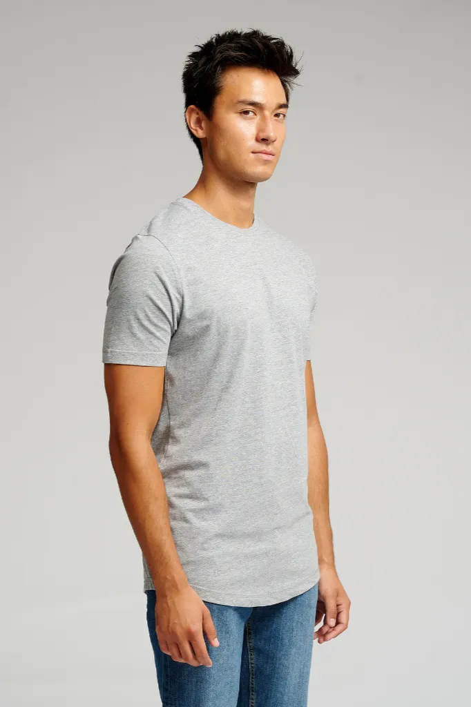 Long T-shirt - Grey Melange