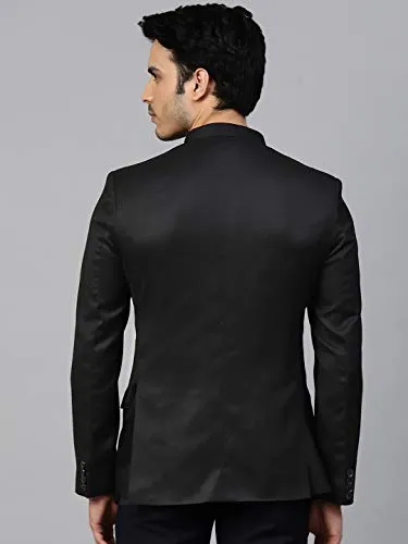 MANQ Men's Slim Fit Casual and Formal Blazer (Black -36)