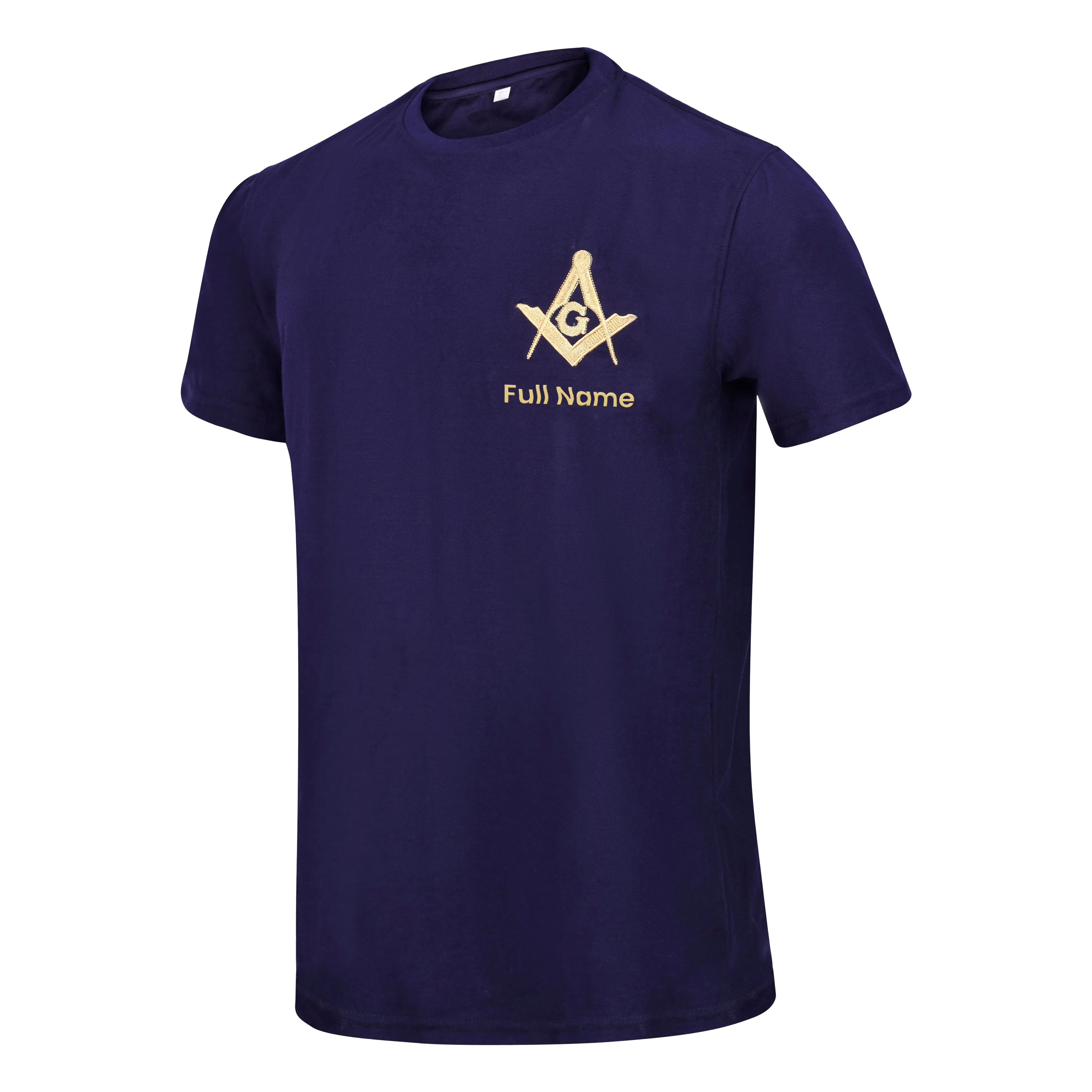 Master Mason Blue Lodge T-Shirt - Customizable Blue Color True Cotton