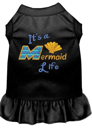 Mermaid Life Embroidered Dog Dress Black Xxxl (20)