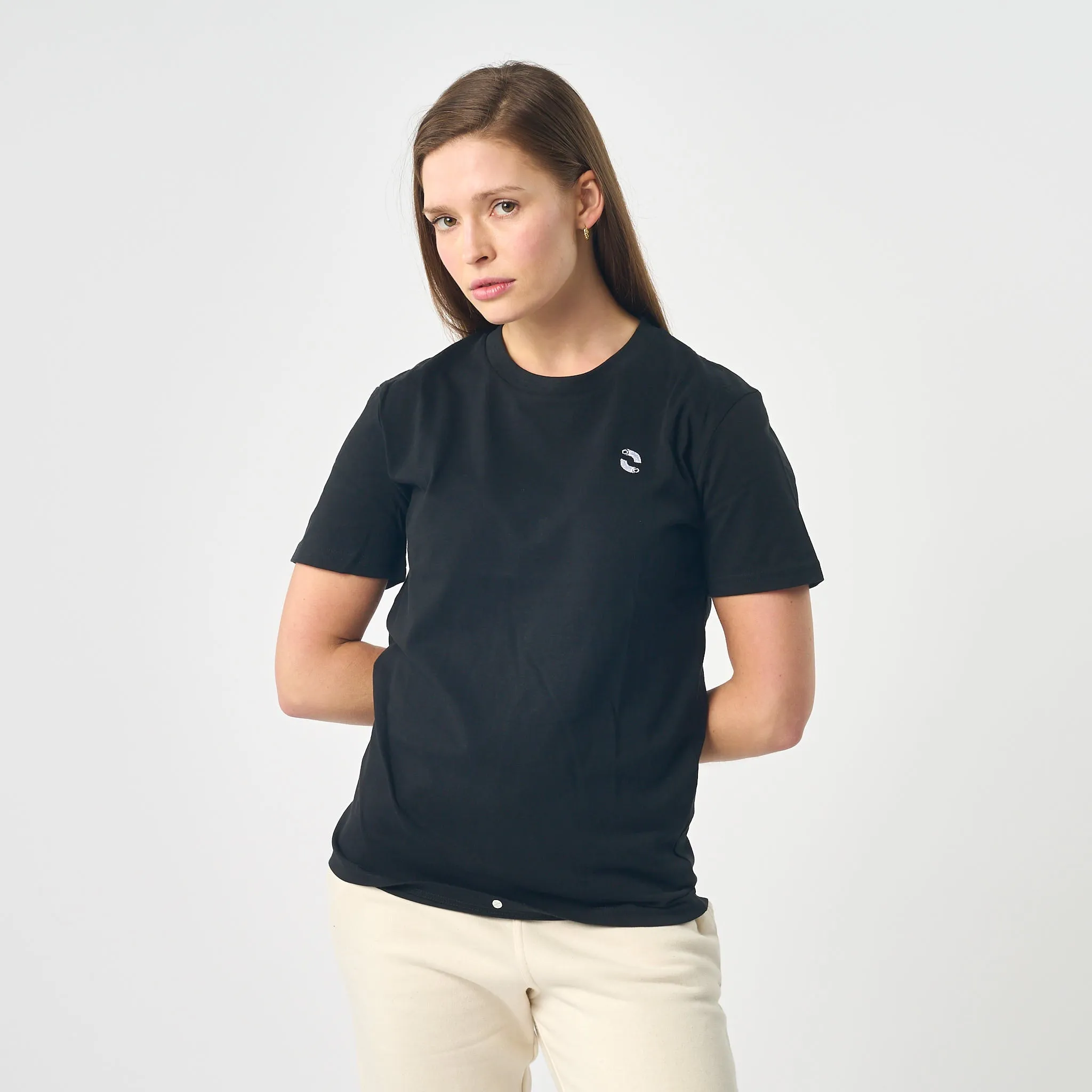 Omnitau Women's Camber Organic Cotton T-Shirt - Black