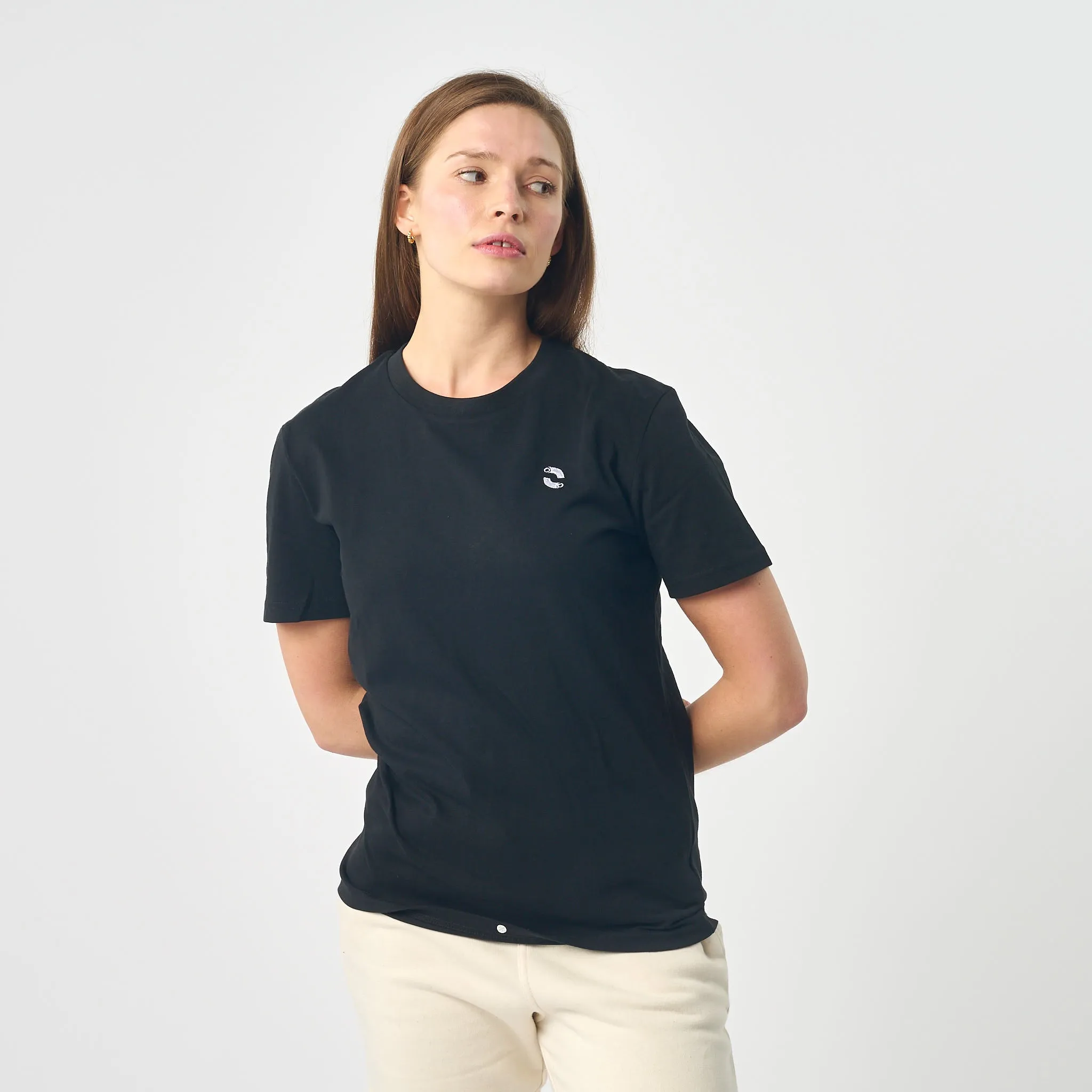 Omnitau Women's Camber Organic Cotton T-Shirt - Black