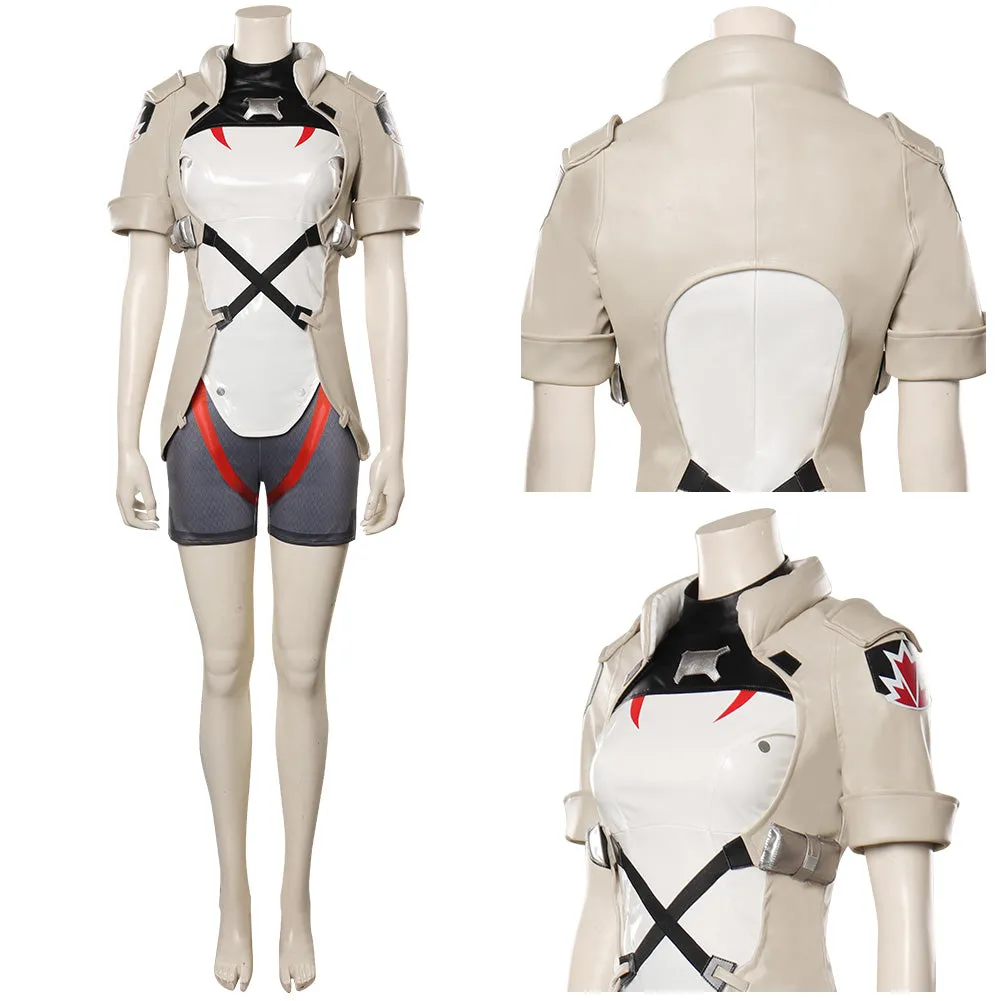 Overwatch Sojourn /Vivian Chase Cosplay Costume Outfits Halloween Carnival Suit