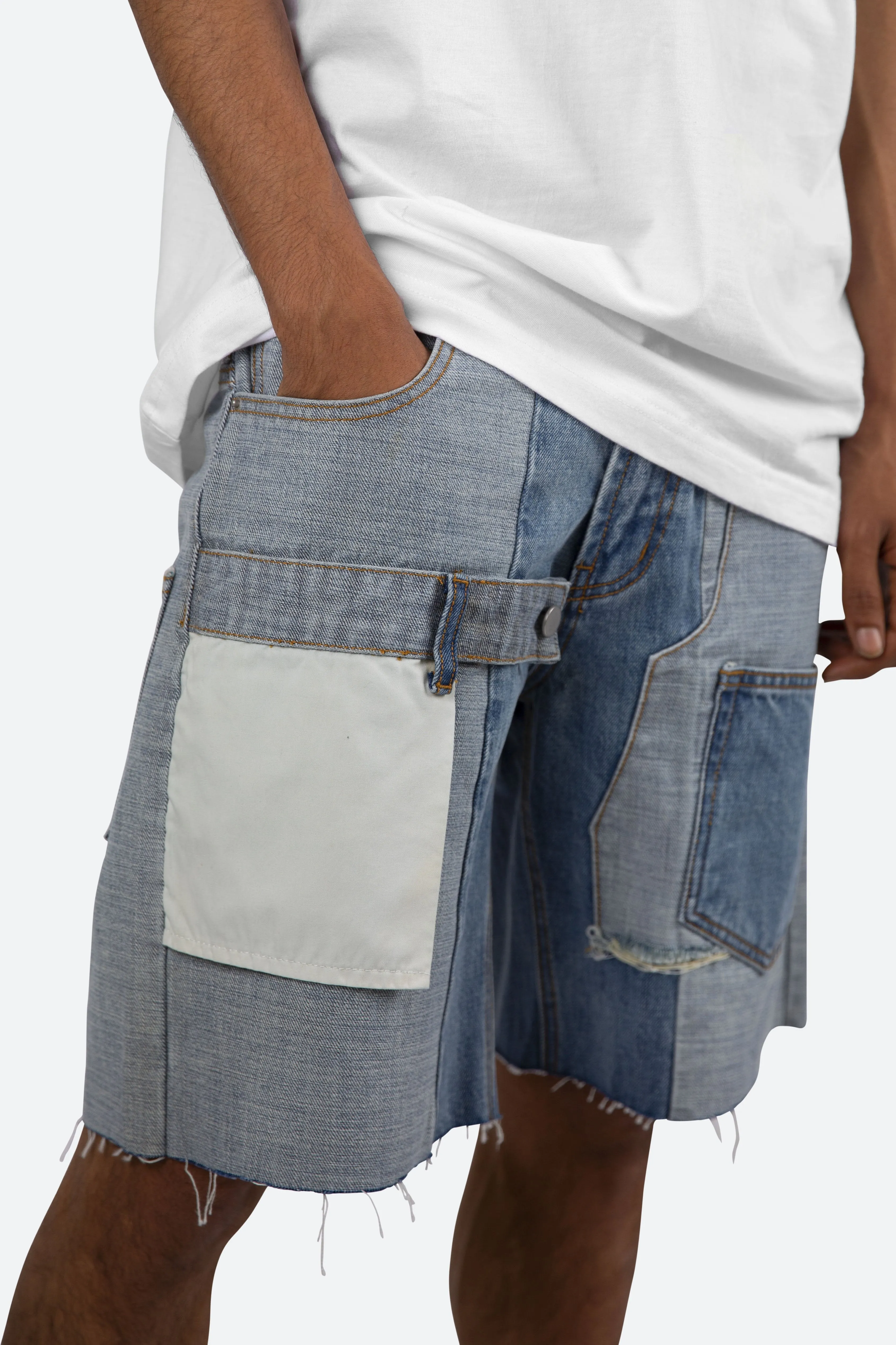 R190 Denim Shorts - Blue