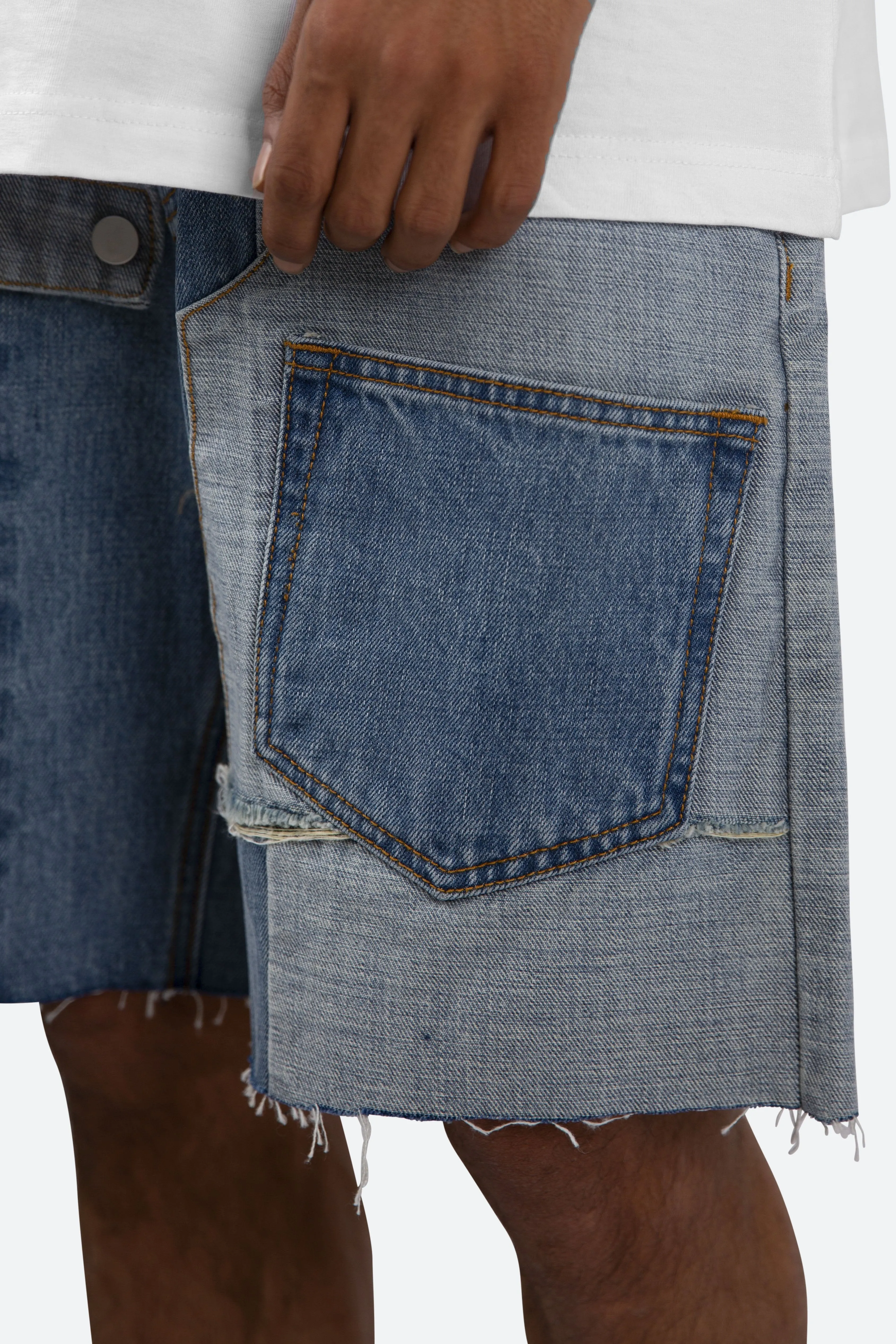 R190 Denim Shorts - Blue