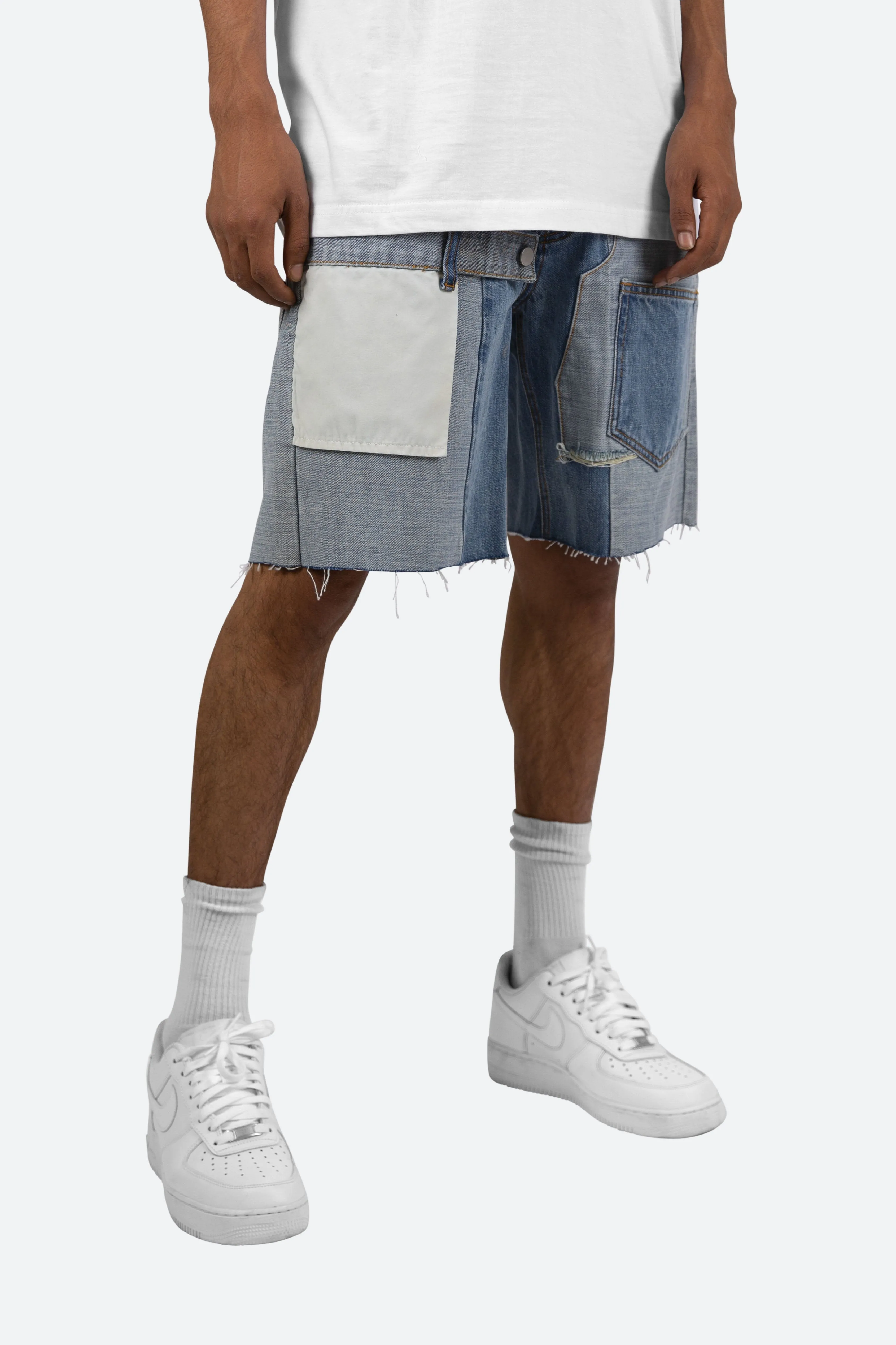 R190 Denim Shorts - Blue