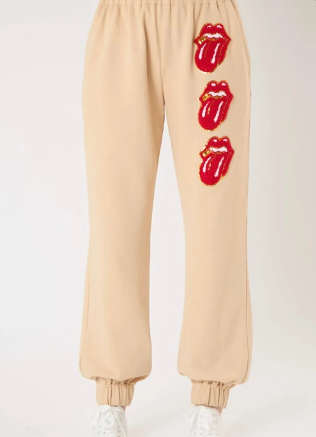 Red Hot Rolling Stones Joggers