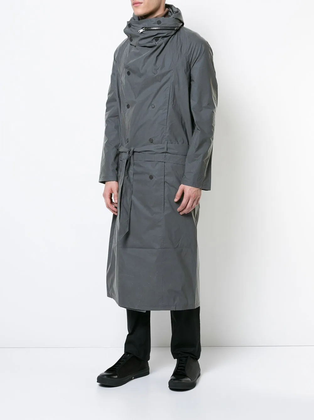 Reflector Dark Grey Technical Trench Coat