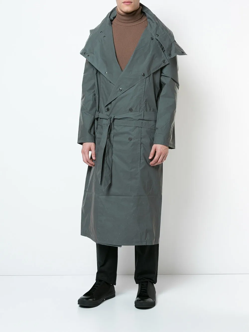 Reflector Dark Grey Technical Trench Coat