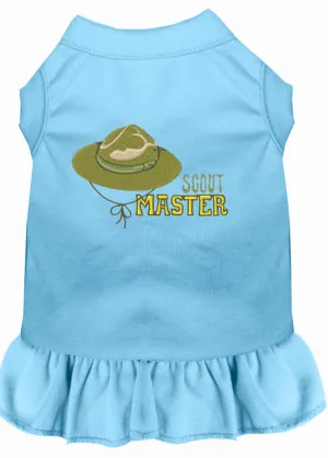 Scout Master Embroidered Dog Dress Baby Blue Sm (10)